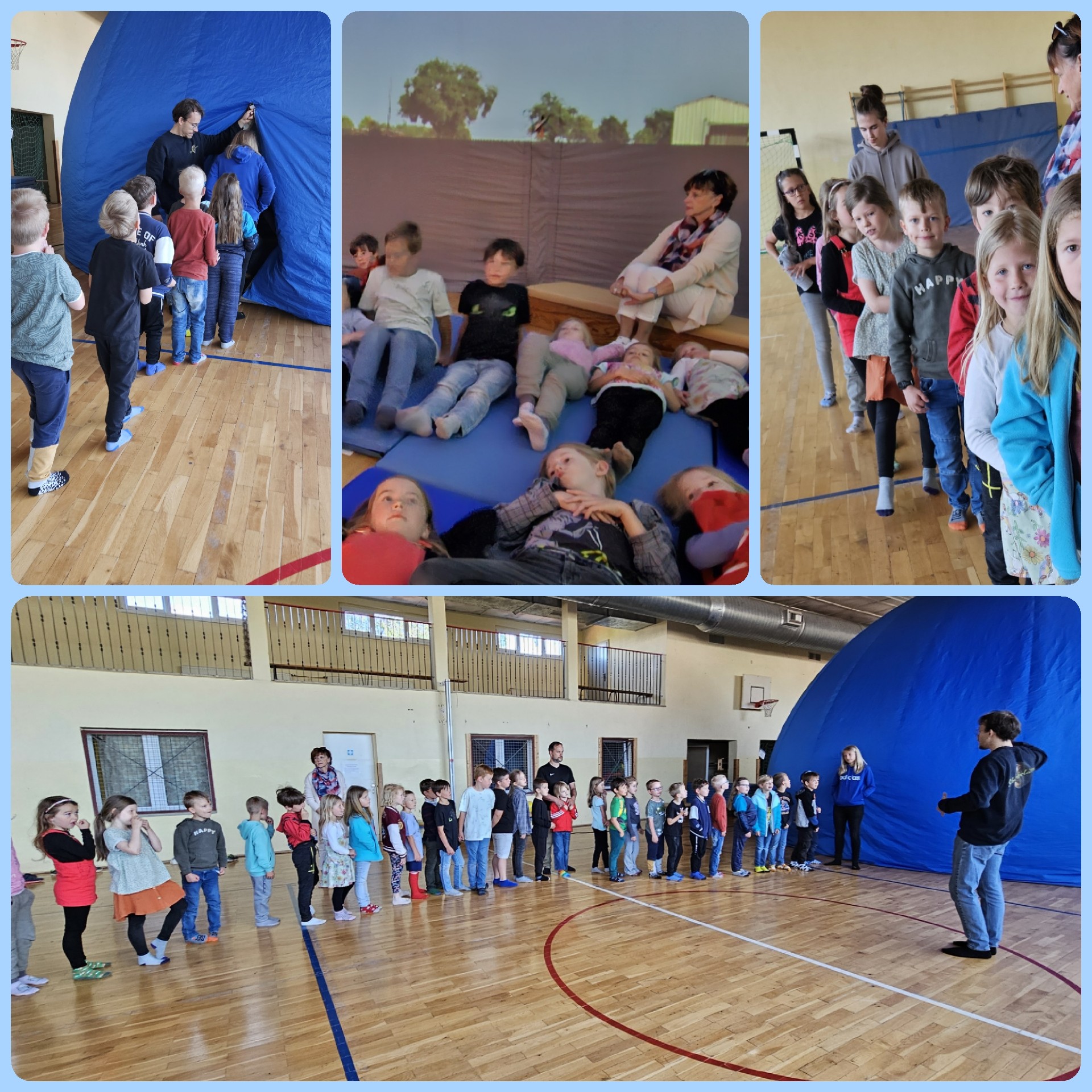 Planetarium in der Turnhalle