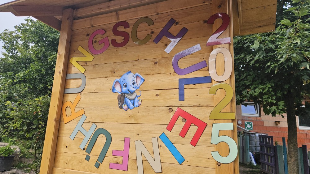 Willkommensschild